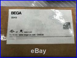 BEGA Wall Luminaire B3224LED. 543/BLK/6 and Back Boxes B543