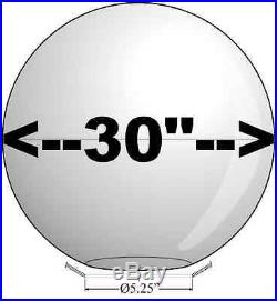 BIG 30 LIGHT GLOBE 2PC WHITE ACRYLIC SPHERE REPLACEMENT Plastic COVERS USA