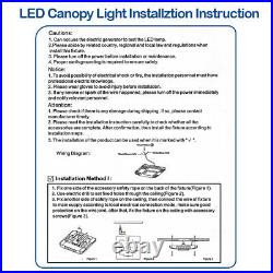 Big 240W LED Canopy Light Drop Lens Gas Station 31200 lumens UL / DLC Listed