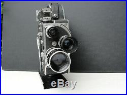 Bolex 16 mm Filmkamera Modell H 16 mit 3 Kernobjektiven 15(!)mm, 25mm und 75 mm