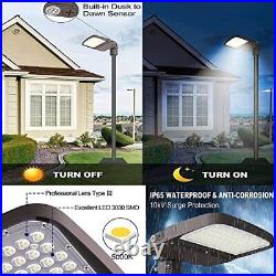 CINOTON 150W LED Parking Lot Light with Slip Fit Mount400W HID Replacement, UL