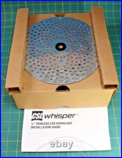 CSL Whisper 1/2 Round Trimless LED Downlight 2700K 0-10V Dimming NIB