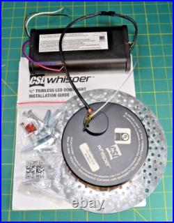 CSL Whisper 1/2 Round Trimless LED Downlight 2700K 0-10V Dimming NIB