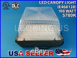 Canopy Con LED LightS 100W Gas Station Warehouse Parking Garage 5700K UL/DLC 5yr