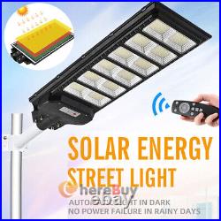 Commercial 1200W LED 9900000000LM Solar Street Light IP67 Dusk-to-Dawn Road Lamp