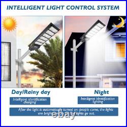 Commercial 1200W LED 9900000000LM Solar Street Light IP67 Dusk-to-Dawn Road Lamp