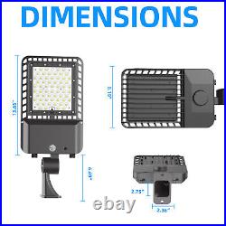 Commercial 300W LED Shoebox Area Light Outdoor LED Parking Lot Pole Street Light