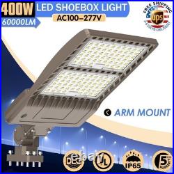 Commercial LED Parking Lot Light 400W Dusk To Dawn Outdoor Street Shoebox Lights