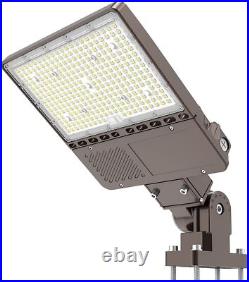 Commercial LED Parking Lot Lights, 150W 22500Lumens with Dusk to Dawn Photocell