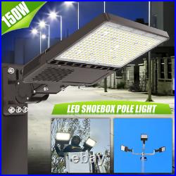 Commercial LED Parking Lot Lights Outdoor Shoebox Street Lighting Dusk to Dawn