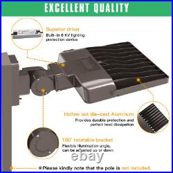 Commercial LED Parking Lot Lights Outdoor Shoebox Street Lighting Dusk to Dawn