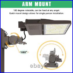 Commercial LED Parking Lot Lights Outdoor Shoebox Street Lighting Dusk to Dawn