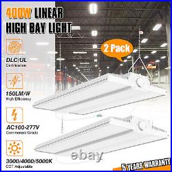 Commercial Warehouse Linear High Bay Light for Shop GYM Barn 400W 3K/4K/5K-2Pack