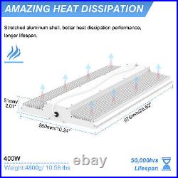 Commercial Warehouse Linear High Bay Light for Shop GYM Barn 400W 3K/4K/5K-2Pack