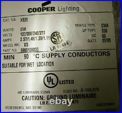 Cooper 250 Watt Flood Light Fixture With Buld HPS 120v 277v With Parts