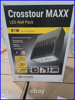 Cooper Lighting Xtor8b Crosstour MAXX Led Wall Pack 81W Case Of 2 Units