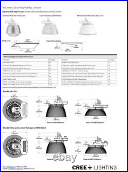 Cree Kbl-b-uv-18l-50k-8-ul-10v Led Highbay Fixture 18k Lum 120-277v New 1732767