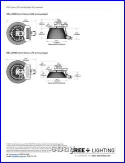 Cree Kbl-b-uv-18l-50k-8-ul-10v Led Highbay Fixture 18k Lum 120-277v New 1732767