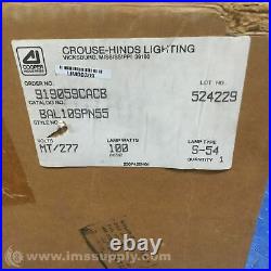 Crouse Hinds BAL10SPN55 Walkway Lighting Globe, 277V, 100W, S-54 FNOB