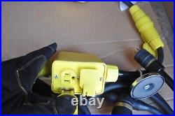 DANIEL WOODHEAD LIGHT STRINGER With4 WAY OUTLET BOXES ON OFF SWITCH 4 LIGHTS