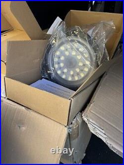 DELight 4 Pack 200W UFO IP65 High Bay LED Light 24000lm 6500K Factory Gym Lamp