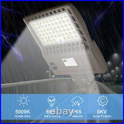 DLC 150W LED Parking Lot Light Outdoor Commercial Shoebox Street Ligtting 5000k