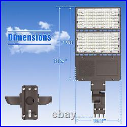 DLC 320W LED Parking Lot Light with Photocell Module Street Shoebox Area Lights