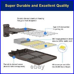 DLC 320W LED Parking Lot Light with Photocell Module Street Shoebox Area Lights