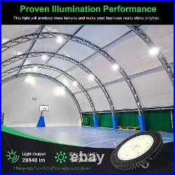 Dimmable UFO High Bay LED Light 240W 33,800LM LED Commercial Warehouse Lighting
