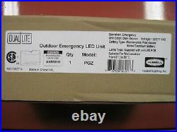 Dual Lite Outdoor Emergency Wet Location LED Light, Model PGZ, Bronze Finish