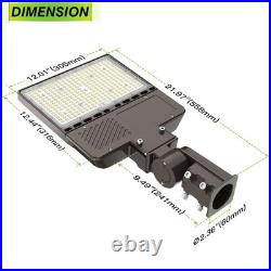Dusk To Dawn LED Shoebox Pole Light 150 Watt 22500LM Street Parking Lot Lamp