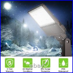 Dusk To Dawn LED Shoebox Pole Light 150 Watt 22500LM Street Parking Lot Lamp