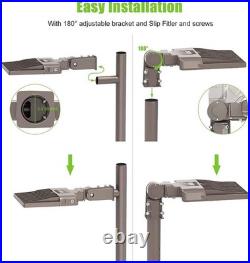 Dusk To Dawn LED Shoebox Pole Light 150 Watt 22500LM Street Parking Lot Lamp