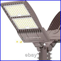 Dusk to Dawn 480V 400W LED Parking lot Light 56000LM Shoebox Stadium Lights