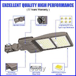 Dusk to Dawn 480V 400W LED Parking lot Light 56000LM Shoebox Stadium Lights