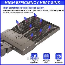 Dusk to Dawn 480V 400W LED Parking lot Light 56000LM Shoebox Stadium Lights
