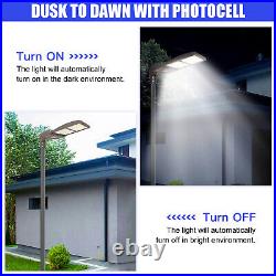 Dusk to Dawn 480V 400W LED Parking lot Light 56000LM Shoebox Stadium Lights