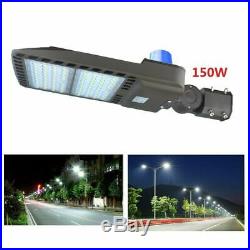 Dusk to Dawn Commercial LED Parking Lot Light with Photocell Flood Shoebox Lamp