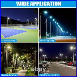 Dusk to Dawn LED Parking Lot Light 320W Module Street Lights Slip Fit&Arm Mount