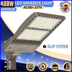 Dusk to Dawn LED Parking Lot Light 400Watt 60000 Lumens Shoebox Lighting Outdoor