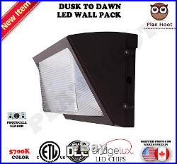 Dusk to Dawn LED Wall Pack lights 65W, 90W, 120W, 135W Outdoor Commercial 5700K