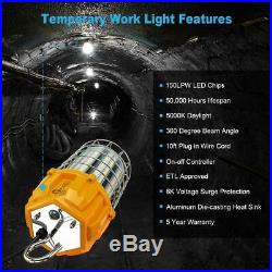 ETL 100W High Bay LED Temporary Work Light Construction/Jobsite/Workshop 5000K