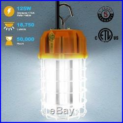ETL 125Watt Temporary High Bay LED Luminaire Plug-in portable Work Light 5000K