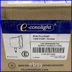 E-conolight E-HC2P15QZ 150W PSMH Metal Halide Outdoor Flood Light Fixture Bronze