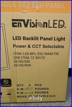 EnvisionLED LED-BPL-2X2-3M40-TRI LED Backlit Panel Light (Case of 4)