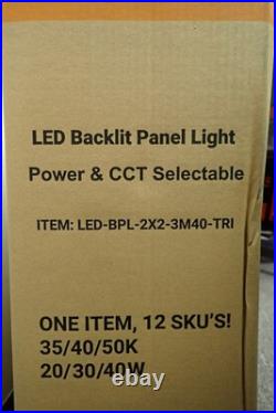 EnvisionLED LED-BPL-2X2-3M40-TRI LED Backlit Panel Light (Case of 4)
