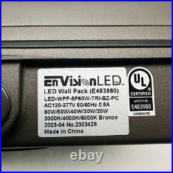 Envisionled Led-wpf-5p60-tri-bz-pc Wall Pack Lamp