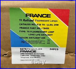 FRANCE T8-Reliant F36T8 Long Life Daylight Bipin 25W 60,000 Hours Case of 24
