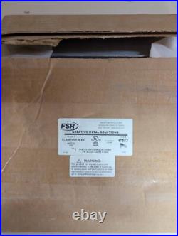 FSR FL-500P-PLP-BLK-C U-Access Floor Box Cover 1/4' Black Carpet Trim