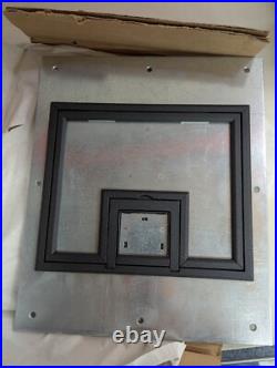 FSR FL-500P-PLP-BLK-C U-Access Floor Box Cover 1/4' Black Carpet Trim